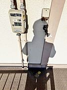 ★玄関外洗濯機置場★