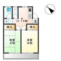 ハイツ鞍掛  ｜ 長野県東御市滋野乙（賃貸アパート2K・2階・37.26㎡） その2