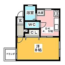 岡山県岡山市北区三門東町（賃貸アパート1DK・1階・27.20㎡） その2