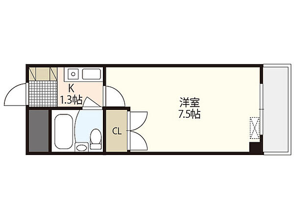 ニューハイム草津東 ｜広島県広島市西区草津東2丁目(賃貸マンション1K・3階・20.00㎡)の写真 その2