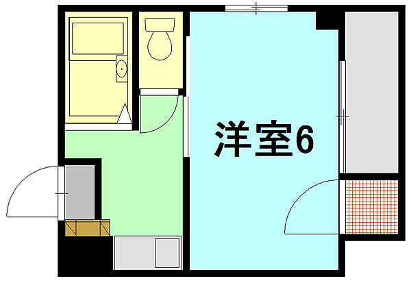 ケープ・バリーII ｜広島県広島市南区段原１丁目(賃貸マンション1K・3階・18.00㎡)の写真 その2