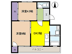 仲池ハイツ  ｜ 兵庫県芦屋市岩園町（賃貸マンション2DK・2階・52.00㎡） その2