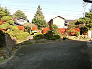 玄関前の庭
