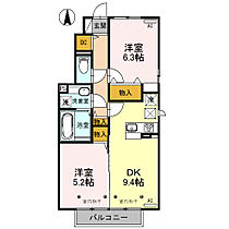 プラウド　ヴィラ　B 103 ｜ 栃木県栃木市薗部町１丁目（賃貸アパート2LDK・1階・51.51㎡） その2