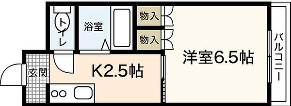 広島県広島市中区舟入本町(賃貸マンション1DK・3階・24.64㎡)の写真 その2