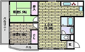 兵庫県神戸市東灘区魚崎西町４丁目（賃貸マンション2LDK・2階・45.00㎡） その2