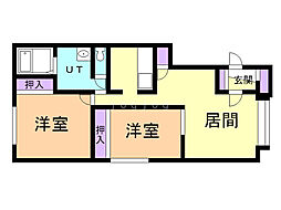 LiNZC 2LDKの間取図画像
