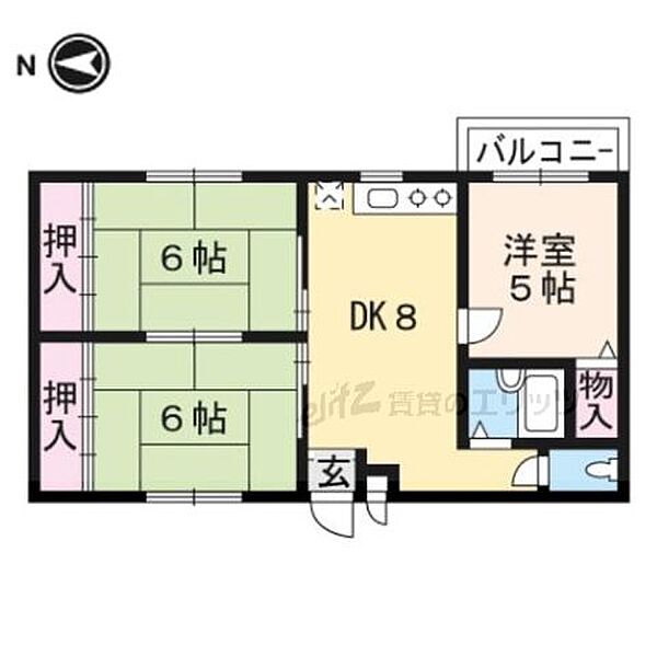 西町ロイヤルマンション 203｜大阪府高槻市西町(賃貸マンション3DK・2階・55.00㎡)の写真 その2