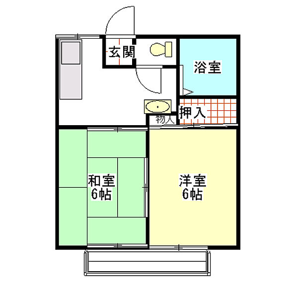 リバーサイドハイツ 203｜茨城県日立市大久保町２丁目(賃貸アパート2K・2階・34.78㎡)の写真 その9