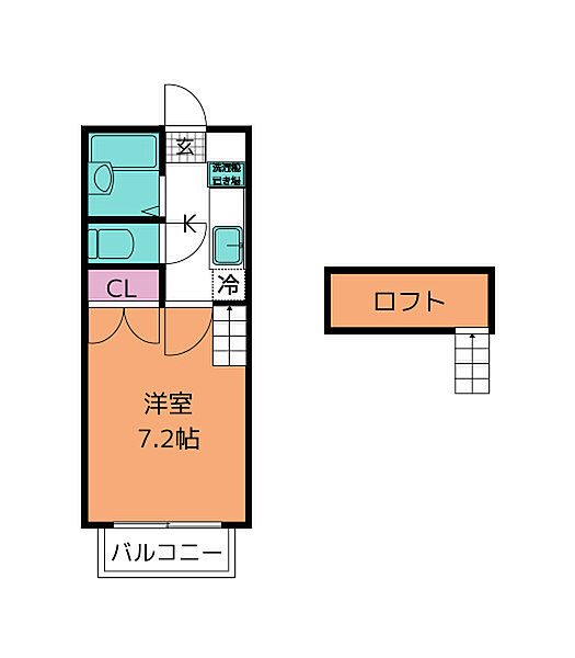 ボヌール原町 ｜宮城県仙台市宮城野区原町３丁目(賃貸アパート1K・1階・22.59㎡)の写真 その2