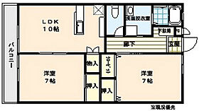 シーパレス竜王 106 ｜ 大分県中津市大字角木（賃貸アパート2LDK・1階・58.80㎡） その2