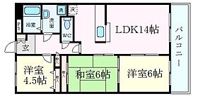 ハーモニー三幸I  ｜ 兵庫県姫路市白浜町（賃貸マンション3LDK・5階・65.34㎡） その2