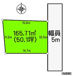 区画図：地型図