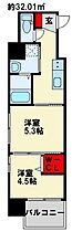 ラ・フェリス下到津 1106 ｜ 福岡県北九州市小倉北区下到津２丁目8-15（賃貸マンション2K・11階・32.01㎡） その2