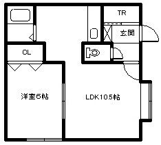 ジュリＣ 207 ｜ 北海道旭川市東光十六条4丁目2-2（賃貸アパート1LDK・2階・39.69㎡） その2