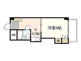 広島県広島市西区中広町3丁目（賃貸マンション1K・4階・19.24㎡） その2