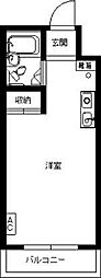 センチュリーパレス ワンルームの間取図画像