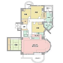 トリニティヴァローレ 4SLDKの間取図画像