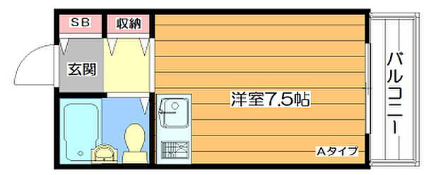 グランフォルム ｜大阪府吹田市上山手町(賃貸マンション1R・2階・18.00㎡)の写真 その2