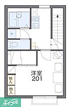 岡山県岡山市北区津高（賃貸アパート1K・2階・26.08㎡） その2