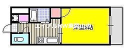 グリーンパーク賞田 1Kの間取図画像