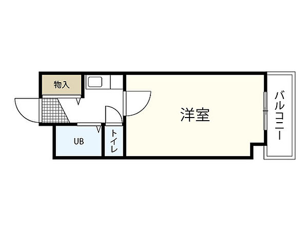 広島県広島市中区舟入本町(賃貸マンション1K・4階・19.50㎡)の写真 その2