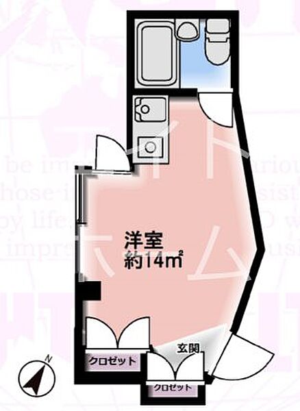 プレーンフィールド高尾 303｜東京都八王子市高尾町(賃貸マンション1R・3階・14.00㎡)の写真 その2