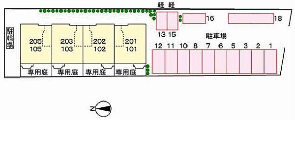 アニュードラセナ 101｜愛媛県西条市樋之口(賃貸アパート2DK・1階・44.34㎡)の写真 その2