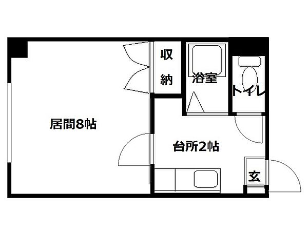 澄川第２銀座パレス 210｜北海道札幌市南区澄川二条４丁目(賃貸アパート1K・4階・23.10㎡)の写真 その2