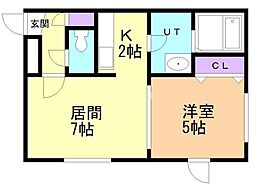 間取図画像 1LDK