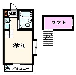 りんどうハイツ 1Kの間取図画像