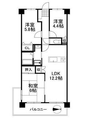 間取り サンライズマンション岩出V弐番館 1階/105号