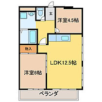 滋賀県大津市大萱１丁目（賃貸マンション2LDK・4階・53.80㎡） その2