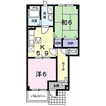 サンライト南城北 B102 ｜ 鳥取県鳥取市南安長１丁目（賃貸アパート2K・1階・45.77㎡） その2