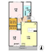 オルテンシアA  ｜ 千葉県木更津市吾妻（賃貸アパート2LDK・2階・58.01㎡） その2