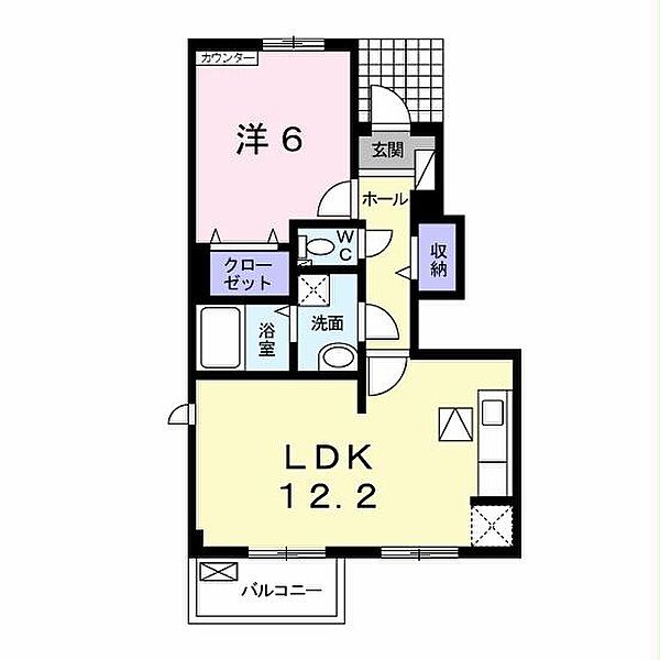 メーリーウィンドＴ ｜千葉県木更津市港南台２丁目(賃貸アパート1LDK・1階・56.59㎡)の写真 その2