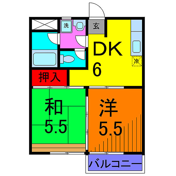 パルビス・パーク ｜東京都葛飾区亀有３丁目(賃貸マンション2DK・3階・33.72㎡)の写真 その2