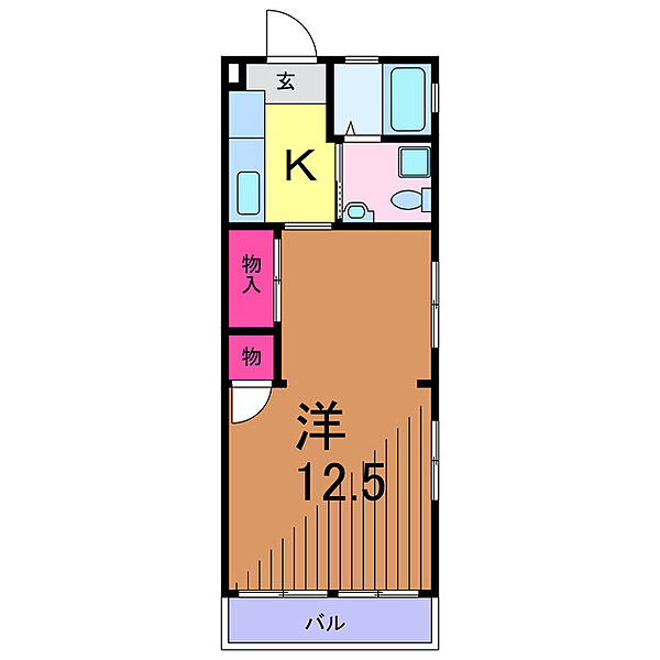 ハピネス亀有 ｜東京都足立区中川４丁目(賃貸マンション1K・2階・33.00㎡)の写真 その2