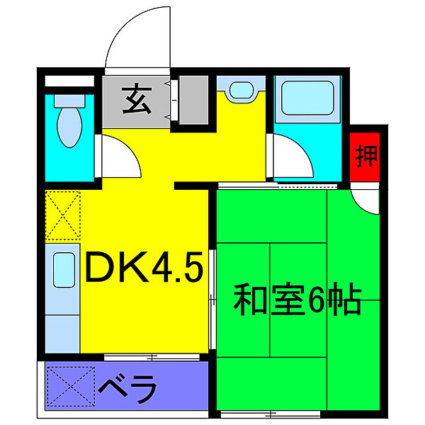 第二唐松ハイツリー ｜東京都葛飾区東金町４丁目(賃貸マンション1DK・3階・24.00㎡)の写真 その2