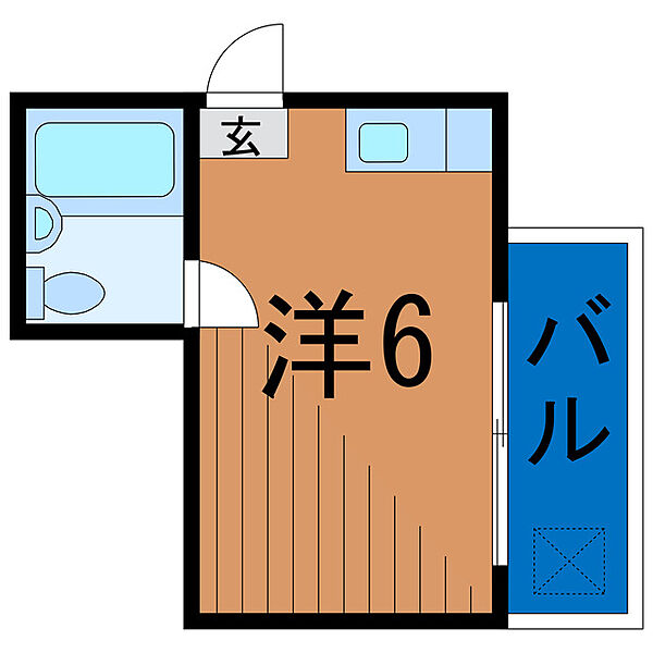 ＫＹパレス ｜東京都足立区佐野２丁目(賃貸マンション1R・4階・13.00㎡)の写真 その2