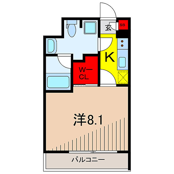 アーバンパーク綾瀬 ｜東京都足立区東綾瀬２丁目(賃貸マンション1K・3階・25.83㎡)の写真 その2