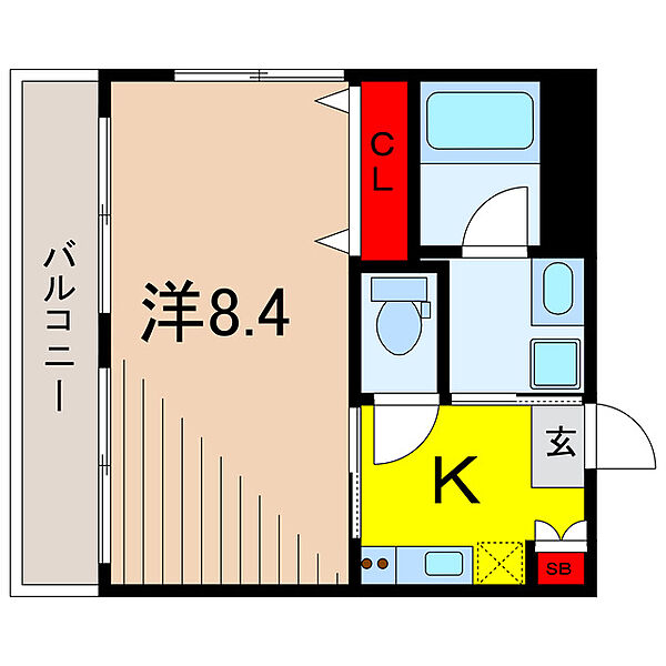 Nord Est ｜東京都葛飾区南水元４丁目(賃貸マンション1K・5階・27.50㎡)の写真 その2