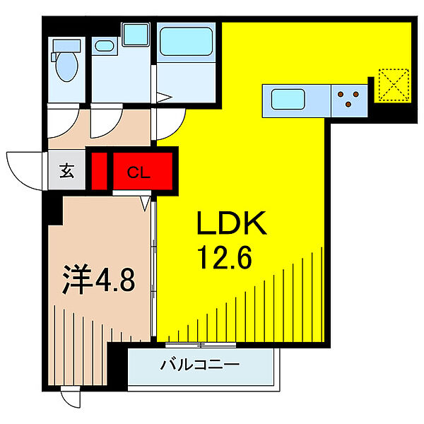 グラナーデ西亀有 ｜東京都葛飾区西亀有３丁目(賃貸アパート1LDK・2階・40.13㎡)の写真 その2