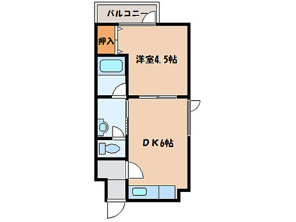 カトレアハウス 201｜北海道函館市日吉町１丁目(賃貸アパート1DK・2階・26.85㎡)の写真 その2