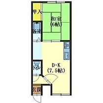 スカイビュー千代台 501 ｜ 北海道函館市千代台町2-15（賃貸アパート1DK・5階・30.63㎡） その2