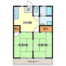 🉐敷金礼金0円！🉐永倉コーポ1号棟