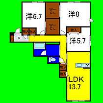 シャーメゾン北島 305 ｜ 徳島県板野郡北島町中村字前田道添1-1（賃貸マンション3LDK・3階・89.47㎡） その2