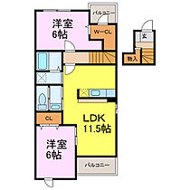 ブリーズV  ｜ 栃木県下都賀郡野木町大字丸林（賃貸アパート2LDK・2階・57.15㎡） その2