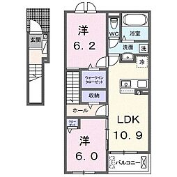 クロスサイド アパートメントI 2階
