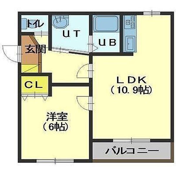 セゾンクレール昭和 206｜北海道函館市昭和１丁目(賃貸マンション1LDK・2階・40.74㎡)の写真 その2